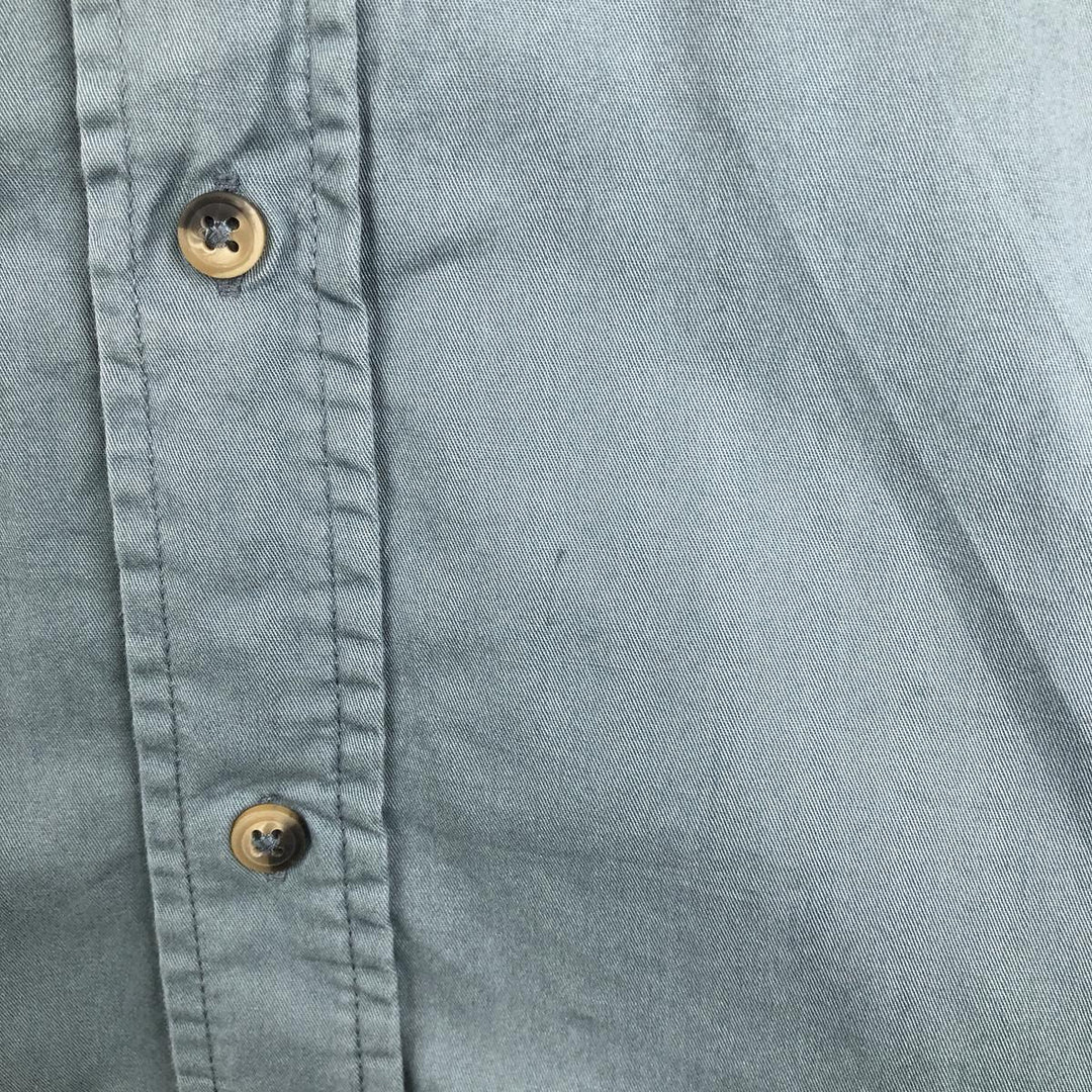 Wrangler short-sleeved cotton shirt, men's size M (approx.), vintage. cotton blue type Vintage Second Hand