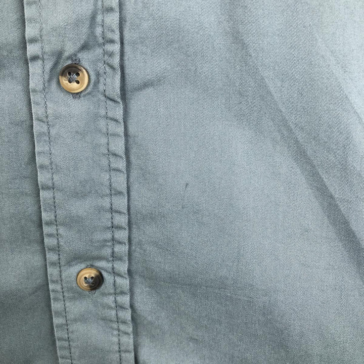 Wrangler short-sleeved cotton shirt, men's size M (approx.), vintage. cotton blue type Vintage Second Hand