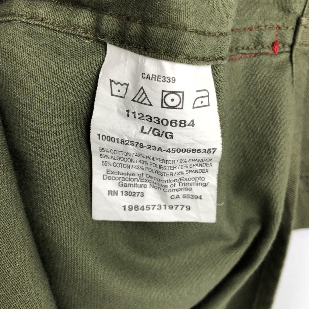 Wrangler Short-Sleeve Cotton Shirt, Men's Size L (approx.) cotton Khaki type Vintage Second Hand