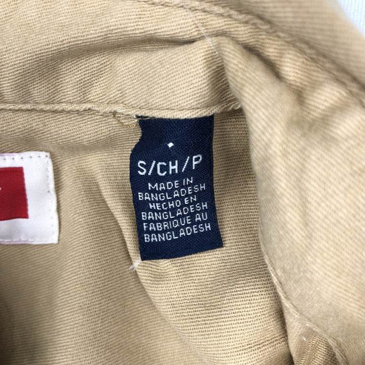 Wrangler Short-Sleeve Cotton Shirt, Men's Size S (approx.) cotton Beige type Vintage Second Hand