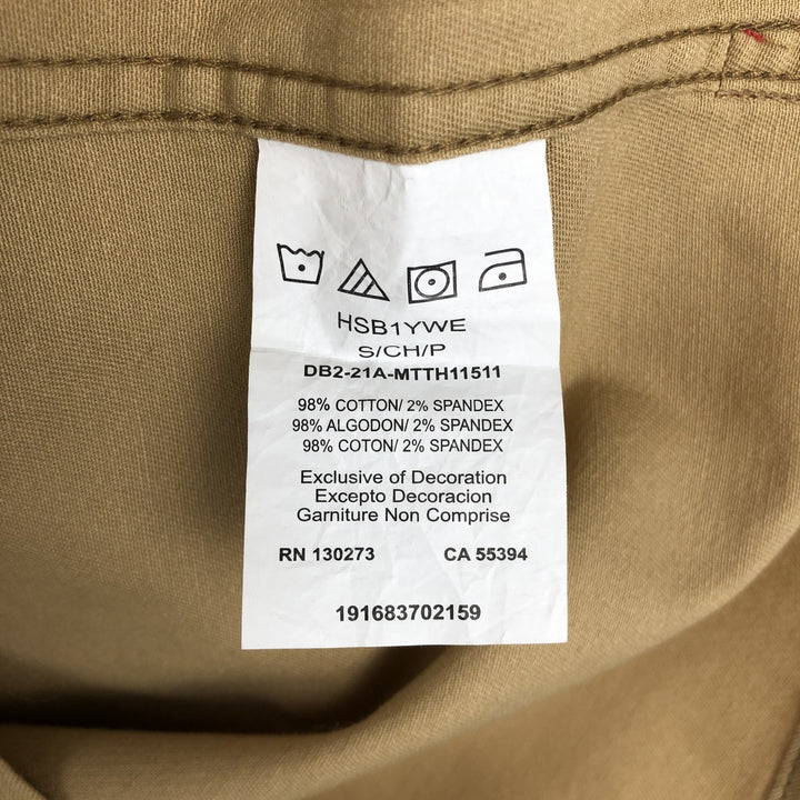 Wrangler Short-Sleeve Cotton Shirt, Men's Size S (approx.) cotton Beige type Vintage Second Hand