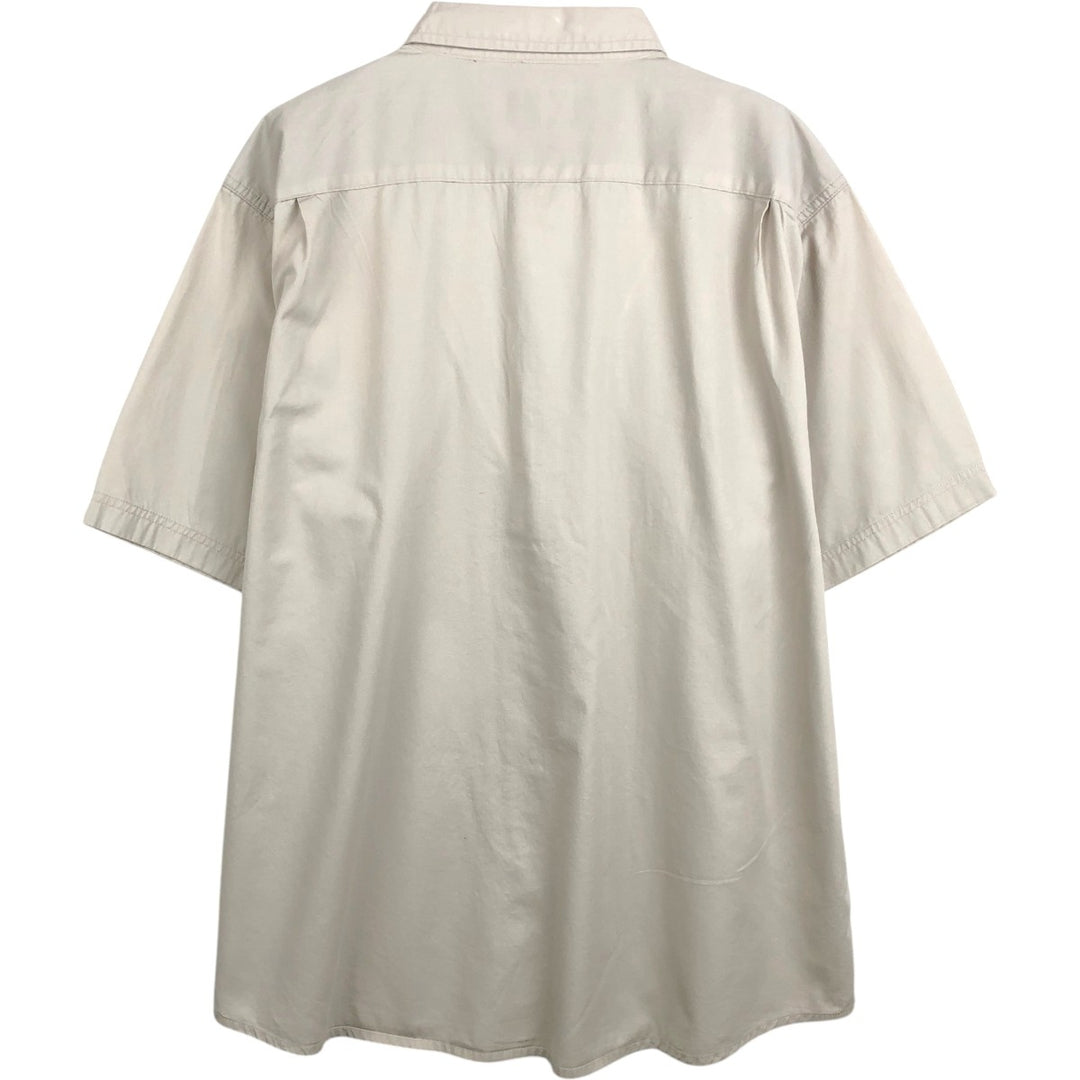 Wrangler Short-Sleeve Cotton Shirt, Men's Size XL (approx.) cotton ivory Vintage Second Hand
