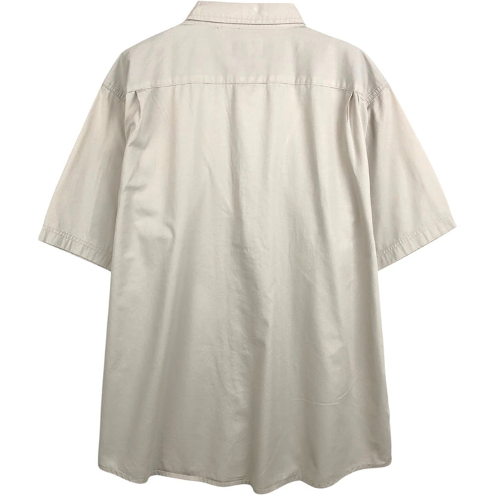 Wrangler Short-Sleeve Cotton Shirt, Men's Size XL (approx.) cotton ivory Vintage Second Hand
