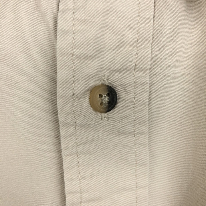 Wrangler Short-Sleeve Cotton Shirt, Men's Size XL (approx.) cotton ivory Vintage Second Hand