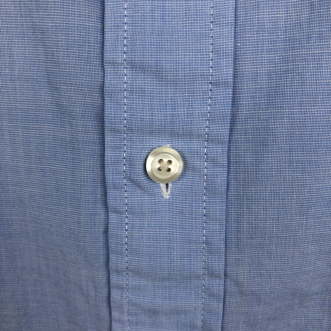 Brooks Brothers 1818 REGENT Short-Sleeve Button-Down Shirt, Men's Size XL (approx.) cotton Blue type light blue Vintage Second Hand