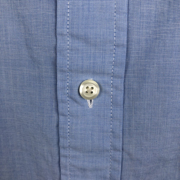 Brooks Brothers 1818 REGENT Short-Sleeve Button-Down Shirt, Men's Size XL (approx.) cotton Blue type light blue Vintage Second Hand