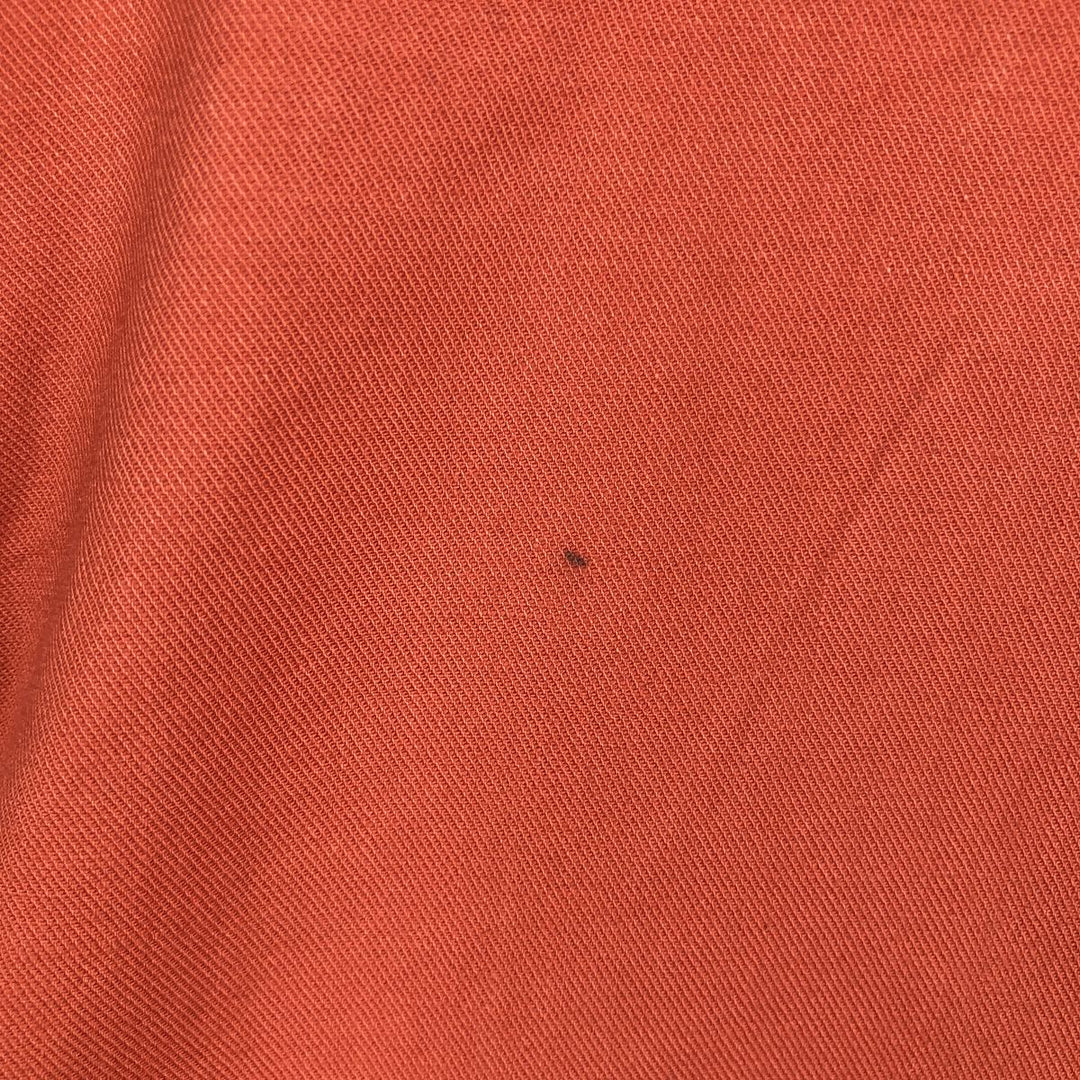 90s-00'S L.L.Bean Traditional Fit Short-Sleeve Cotton Shirt, Men's Size M (approx.) cotton orange type Vintage Second Hand