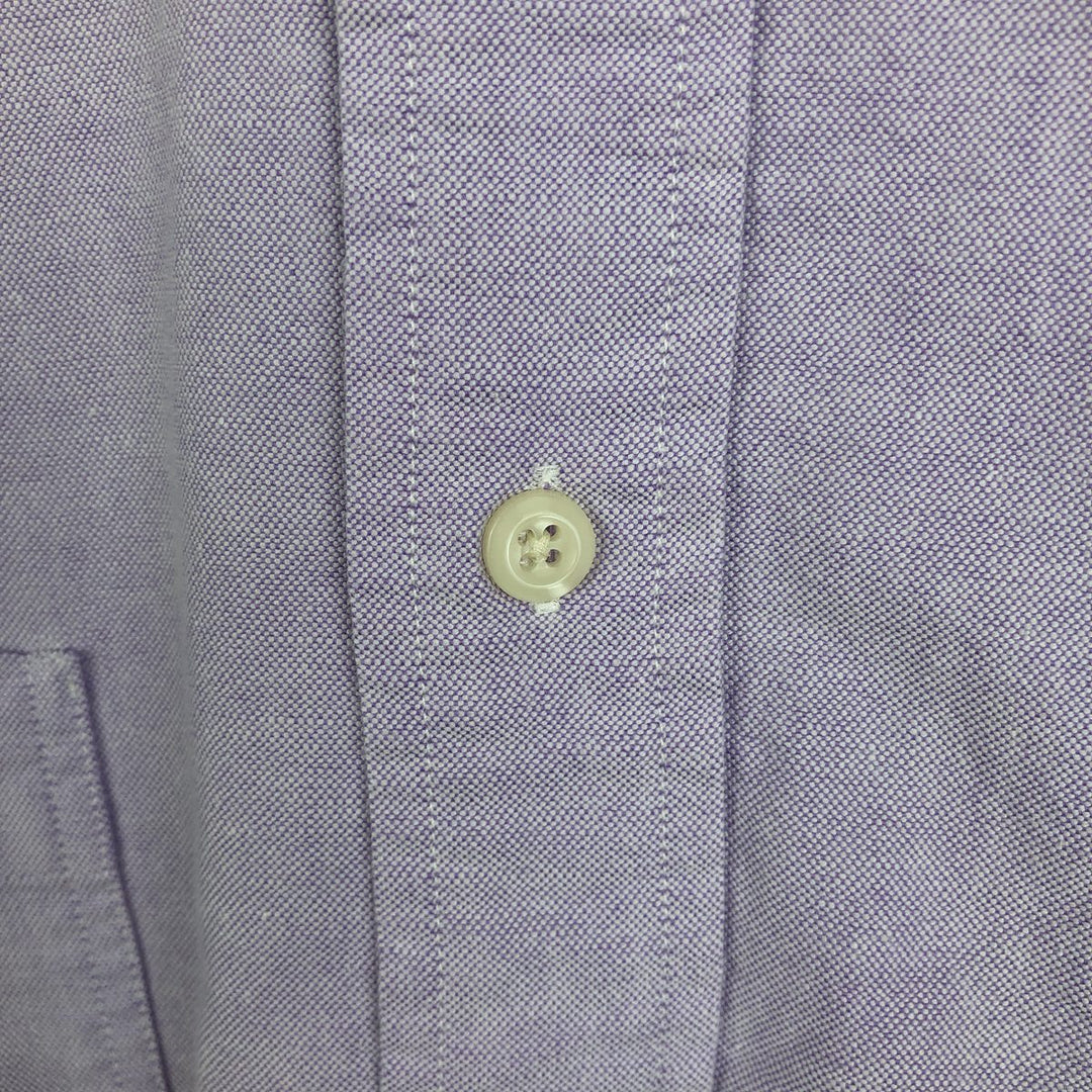 90'S NAUTICA short sleeve button down shirt, men's XL size, vintage cotton purple type Vintage Second Hand