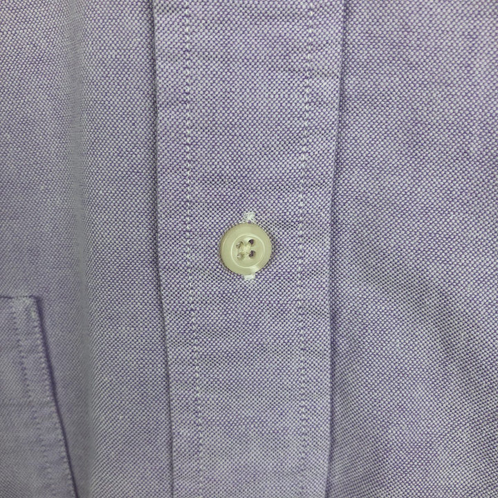90'S NAUTICA short sleeve button down shirt, men's XL size, vintage cotton purple type Vintage Second Hand