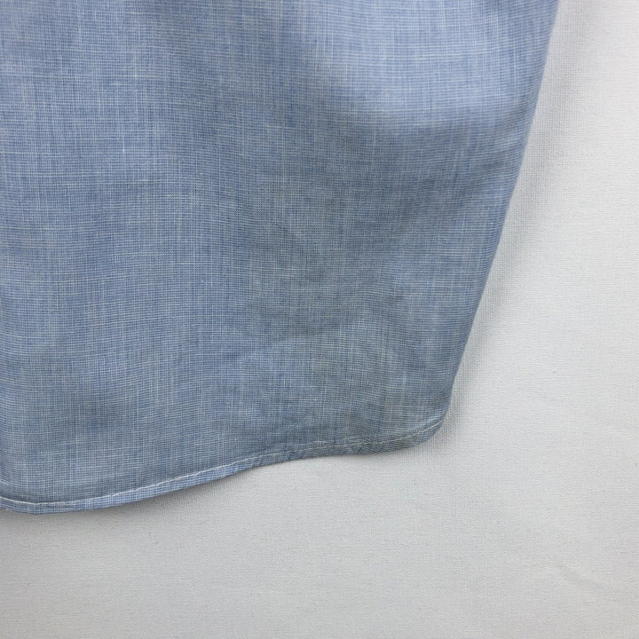 Brooks Brothers MAKERS Short-Sleeve Button-Down Shirt, Men's Size L (approx.) cotton Blue type light blue Vintage Second Hand