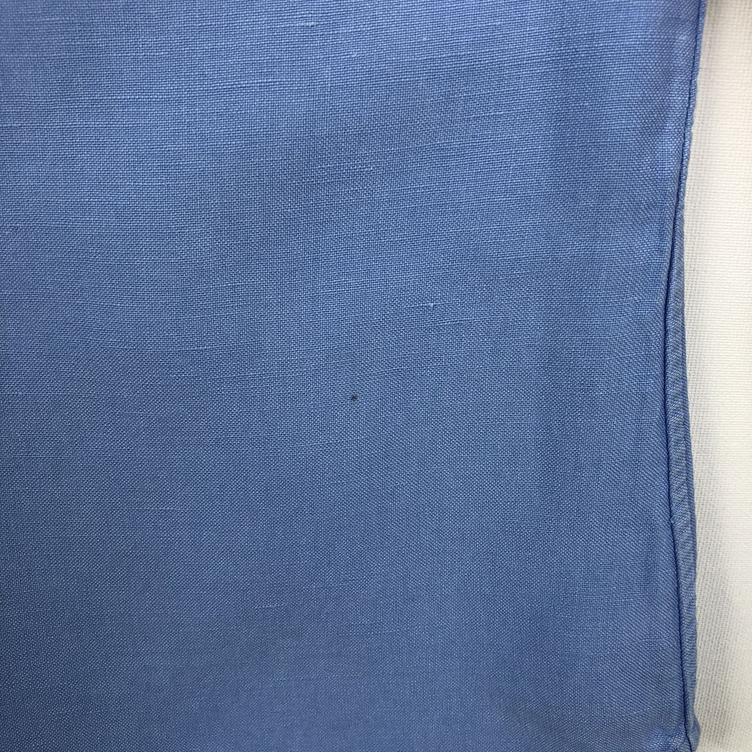 Ralph Lauren POLO by Ralph Lauren Short-Sleeve Linen Shirt, Men's Size M (approx.) linen Blue type light blue Vintage Second Hand