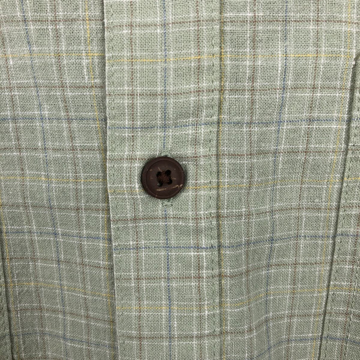 Patagonia Backstep Shirt 53139SP23 Check Pattern Short Sleeve Cotton x Hemp Box Shirt Men's XL Equivalent Hemp green type Vintage Second Hand
