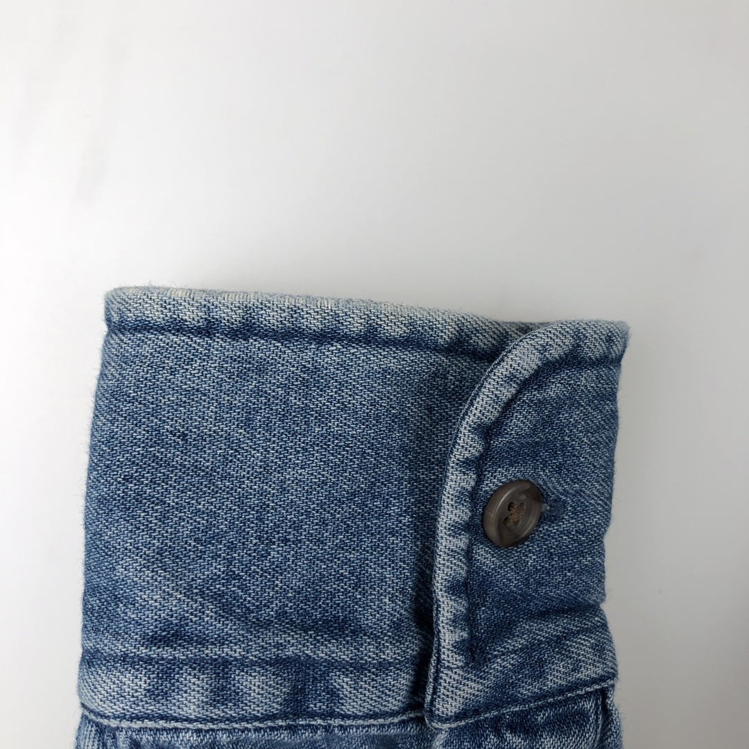 Ralph Lauren POLO SPORT Long-Sleeve Button-Down Denim Shirt, Men's Size M (approx.) cotton blue type Vintage Second Hand