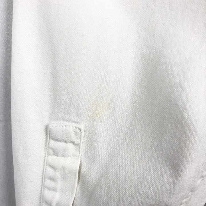 Levi's long-sleeved white denim shirt, men's size S (approx.) cotton white type Vintage Second Hand