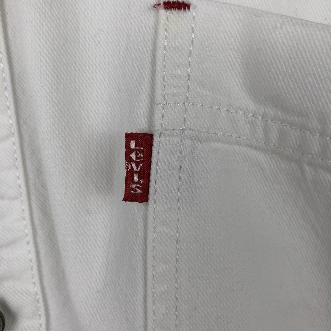 90s-00'S Levi's RED TAB Long-Sleeve White Denim Shirt, Men's Size L (Equivalent), Vintage cotton white type Vintage Second Hand