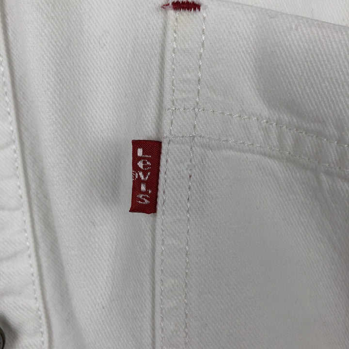 90s-00'S Levi's RED TAB Long-Sleeve White Denim Shirt, Men's Size L (Equivalent), Vintage cotton white type Vintage Second Hand