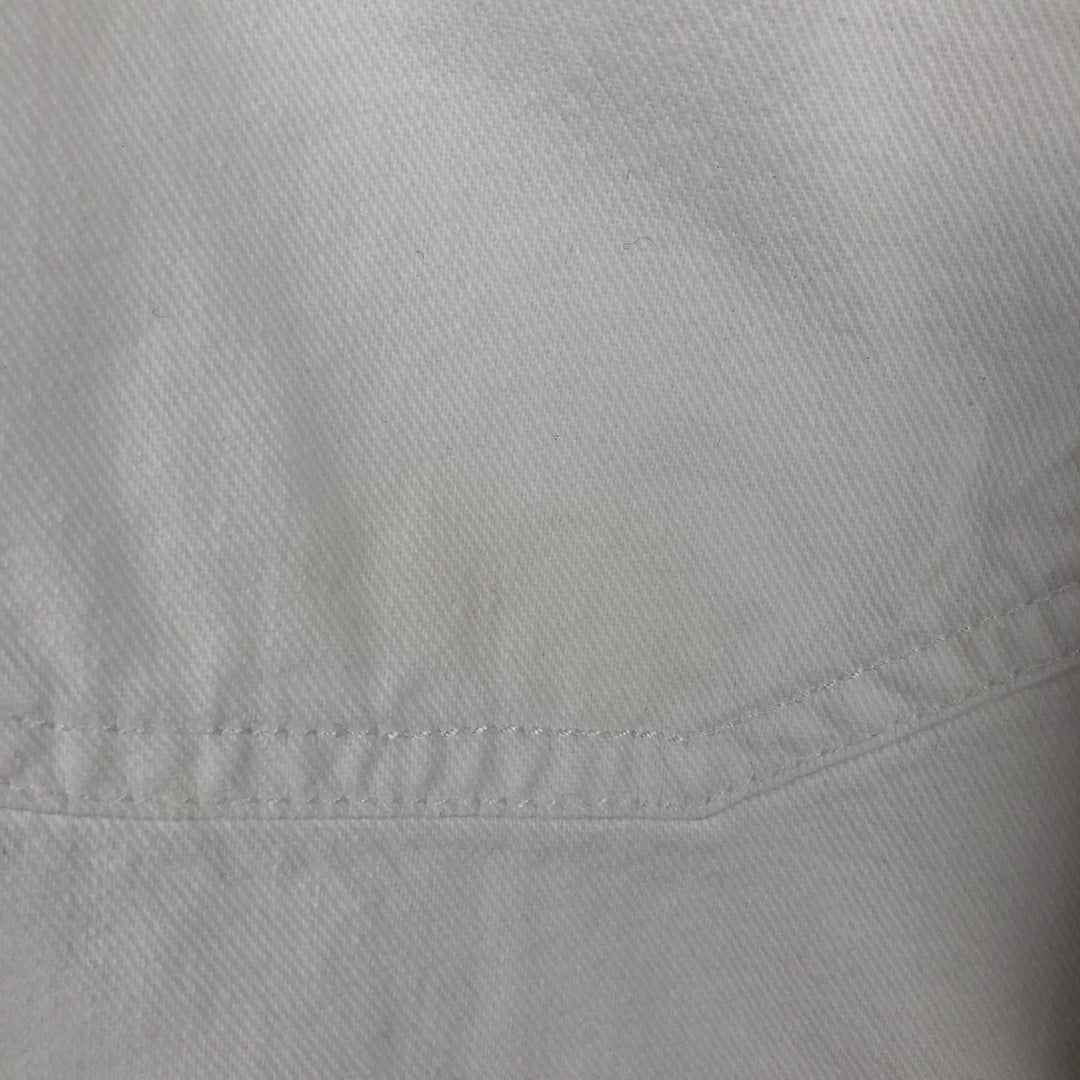 90s-00'S Levi's RED TAB Long-Sleeve White Denim Shirt, Men's Size L (Equivalent), Vintage cotton white type Vintage Second Hand