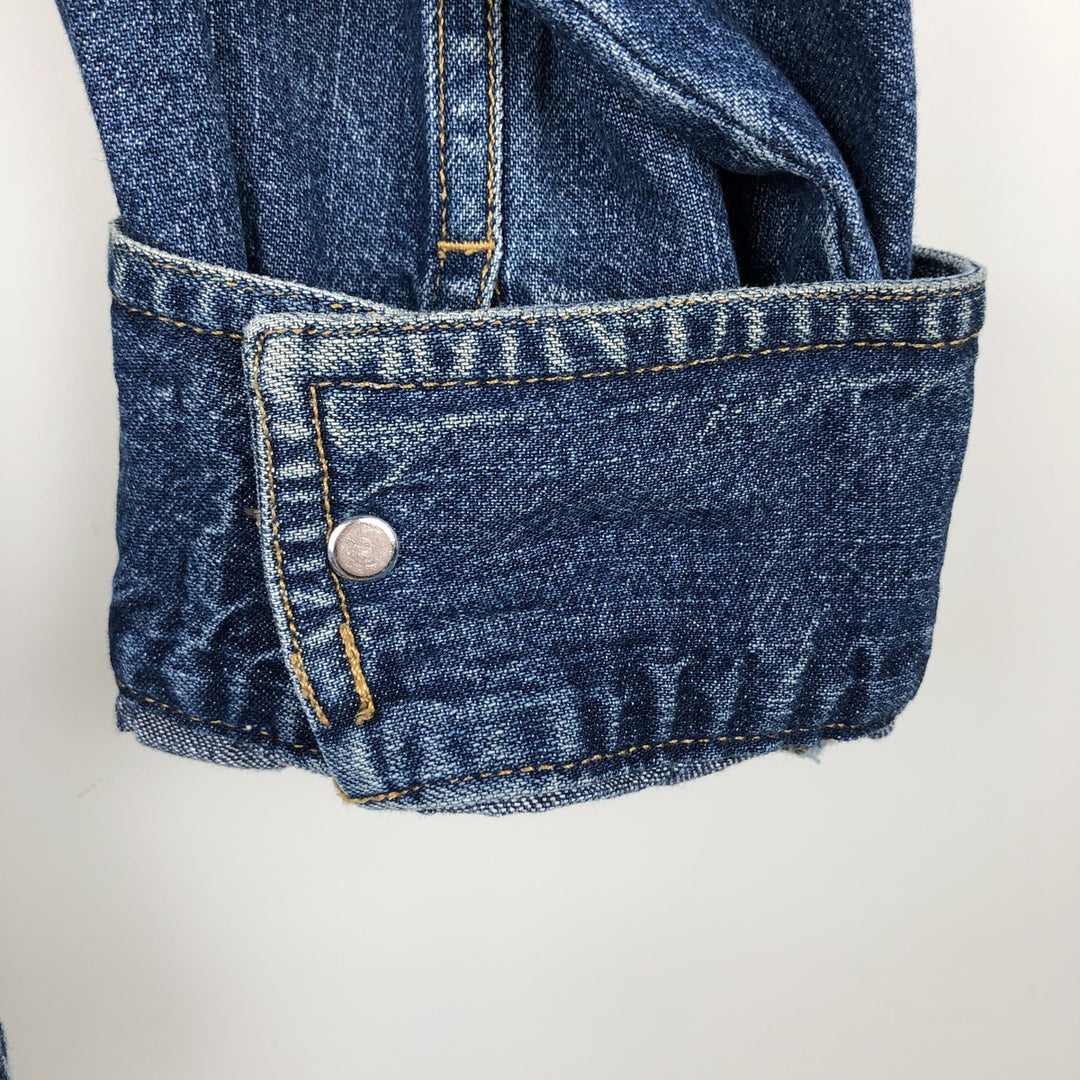 Levi's Jeans Long-Sleeve Denim Shirt, Men's Size XL (approx.) cotton blue type Vintage Second Hand