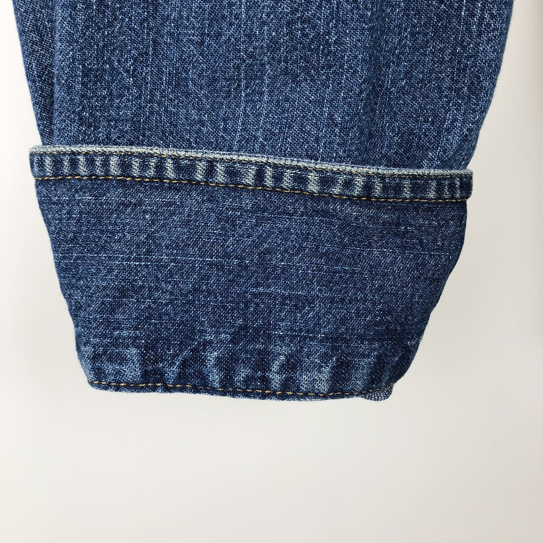 Levi's Jeans Long-Sleeve Denim Shirt, Men's Size XL (approx.) cotton blue type Vintage Second Hand