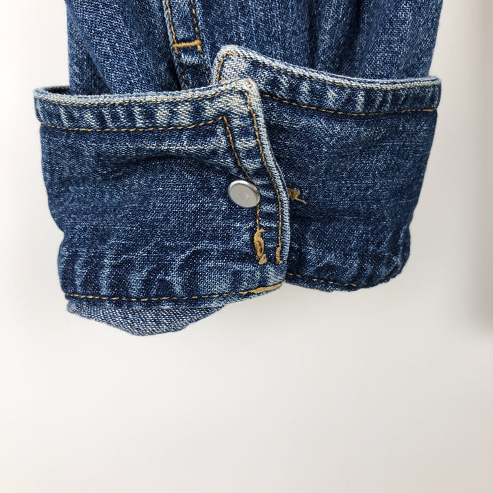 Levi's Jeans Long-Sleeve Denim Shirt, Men's Size XL (approx.) cotton blue type Vintage Second Hand