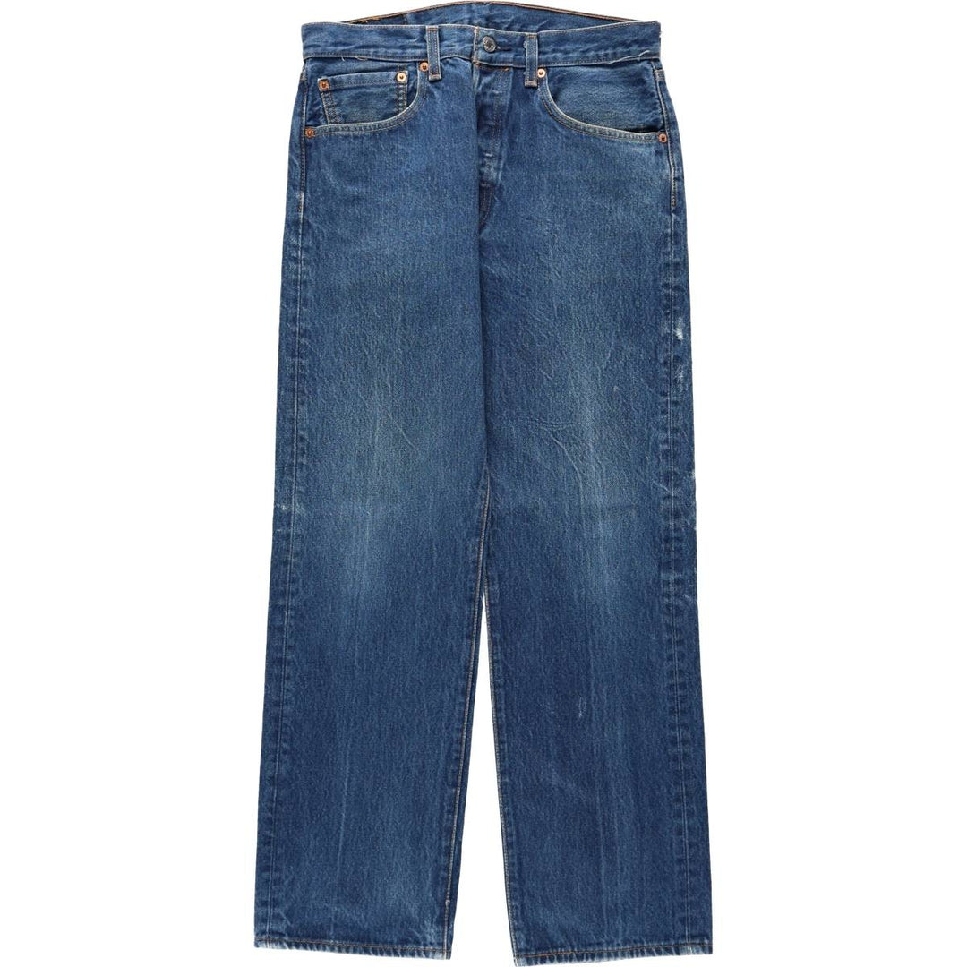 Levi's 501-0000 Straight Denim Pants, Men's W30 (approx.) cotton blue type Vintage Second Hand