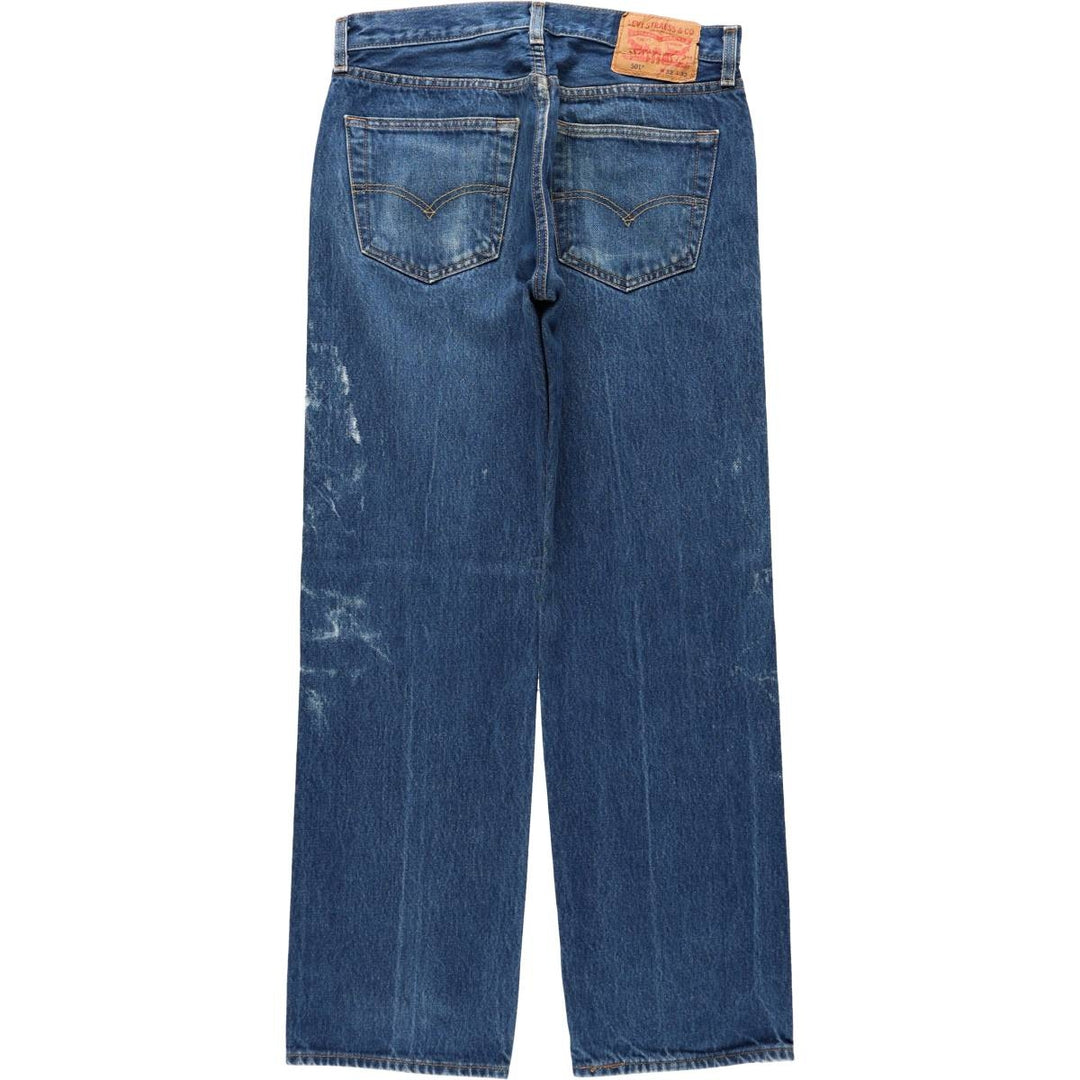 Levi's 501-0000 Straight Denim Pants, Men's W30 (approx.) cotton blue type Vintage Second Hand