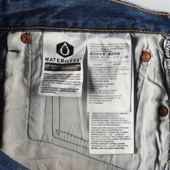 Levi's 501-0000 Straight Denim Pants, Men's W30 (approx.) cotton blue type Vintage Second Hand