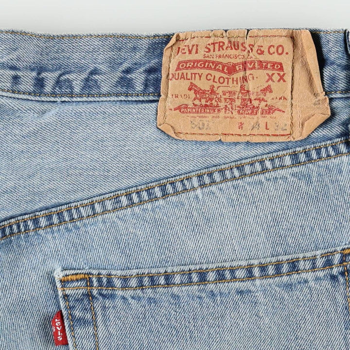 00'S Levi's 501-0134 Straight Denim Pants for Men, Size W34 cotton blue type Vintage Second Hand