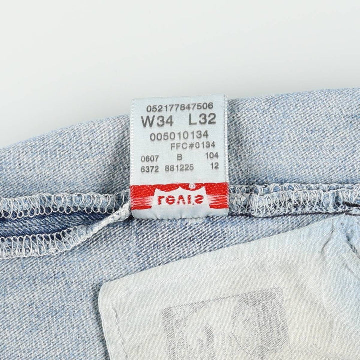 00'S Levi's 501-0134 Straight Denim Pants for Men, Size W34 cotton blue type Vintage Second Hand