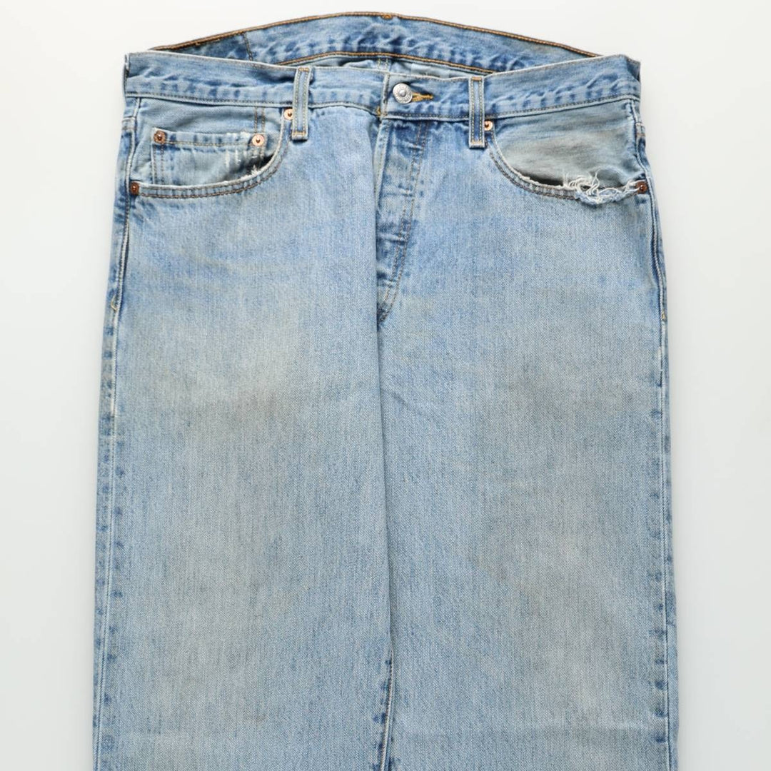 00'S Levi's 501-0134 Straight Denim Pants for Men, Size W34 cotton blue type Vintage Second Hand