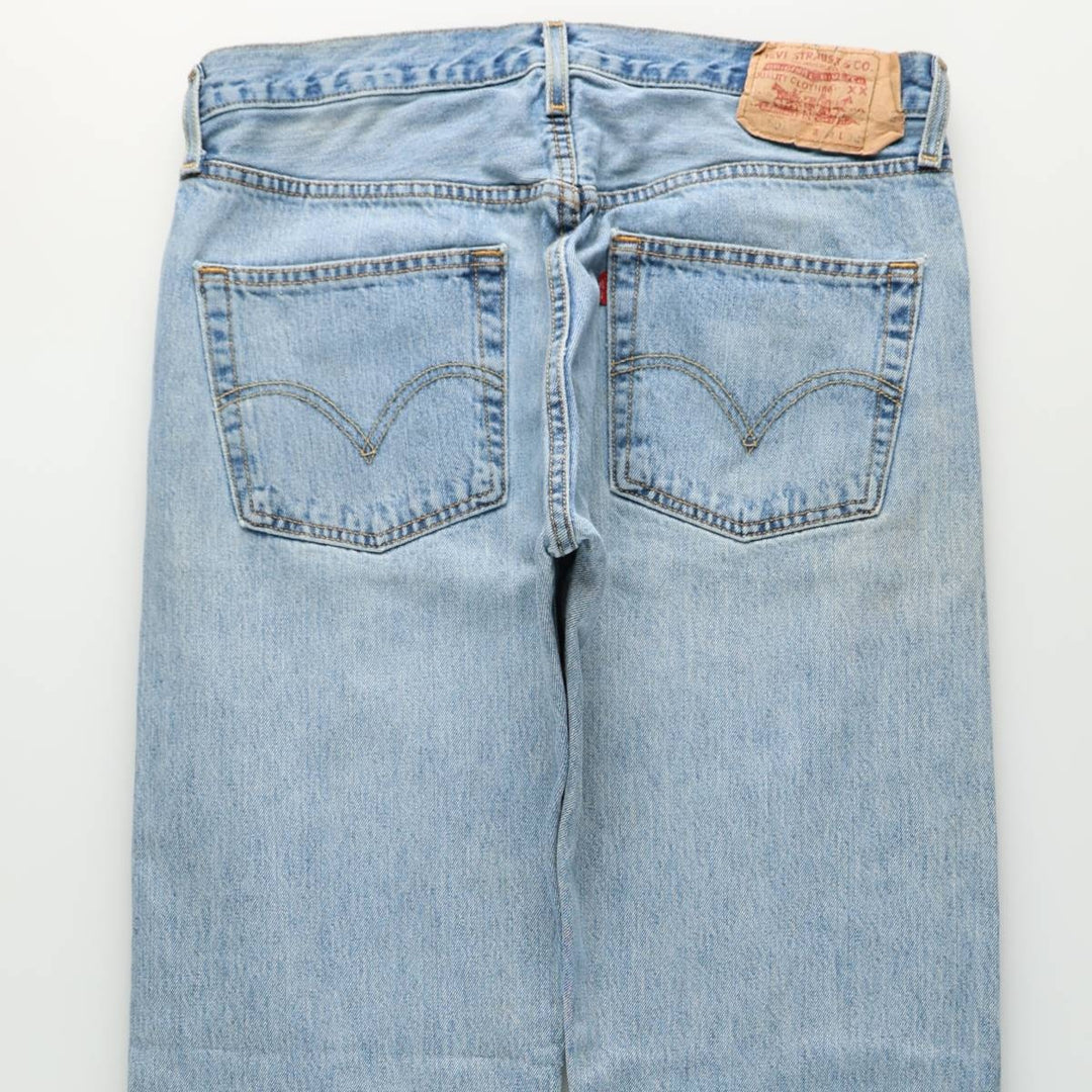 00'S Levi's 501-0134 Straight Denim Pants for Men, Size W34 cotton blue type Vintage Second Hand