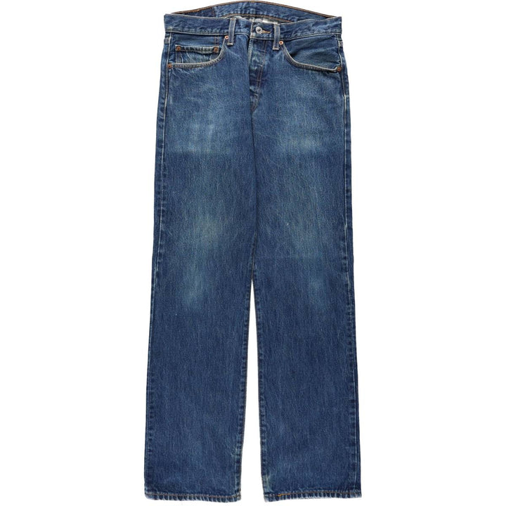 Levi's 501-0115 Straight Denim Pants, Men's Size W31 (approx.) cotton blue type Vintage Second Hand