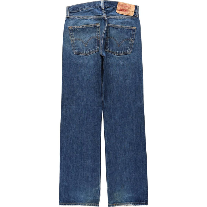 Levi's 501-0115 Straight Denim Pants, Men's Size W31 (approx.) cotton blue type Vintage Second Hand