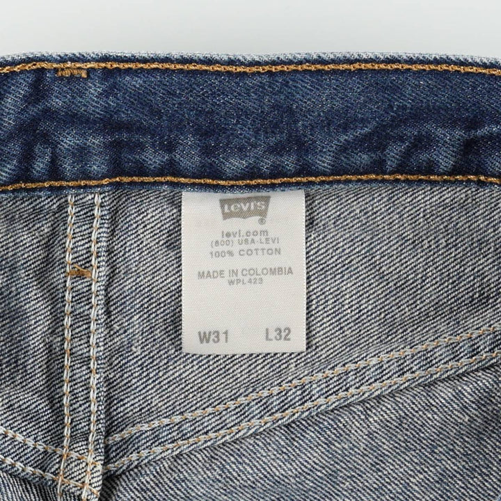 Levi's 501-0115 Straight Denim Pants, Men's Size W31 (approx.) cotton blue type Vintage Second Hand