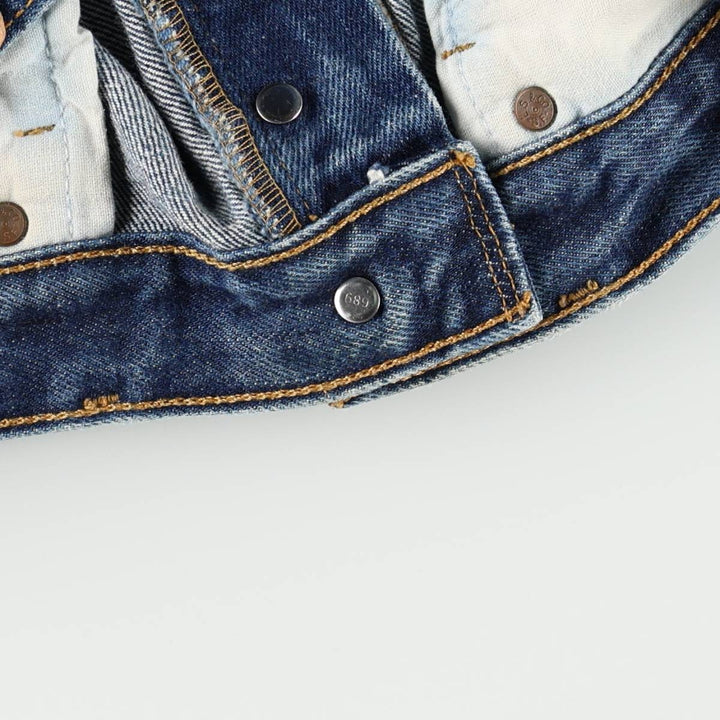 Levi's 501-0115 Straight Denim Pants, Men's Size W31 (approx.) cotton blue type Vintage Second Hand
