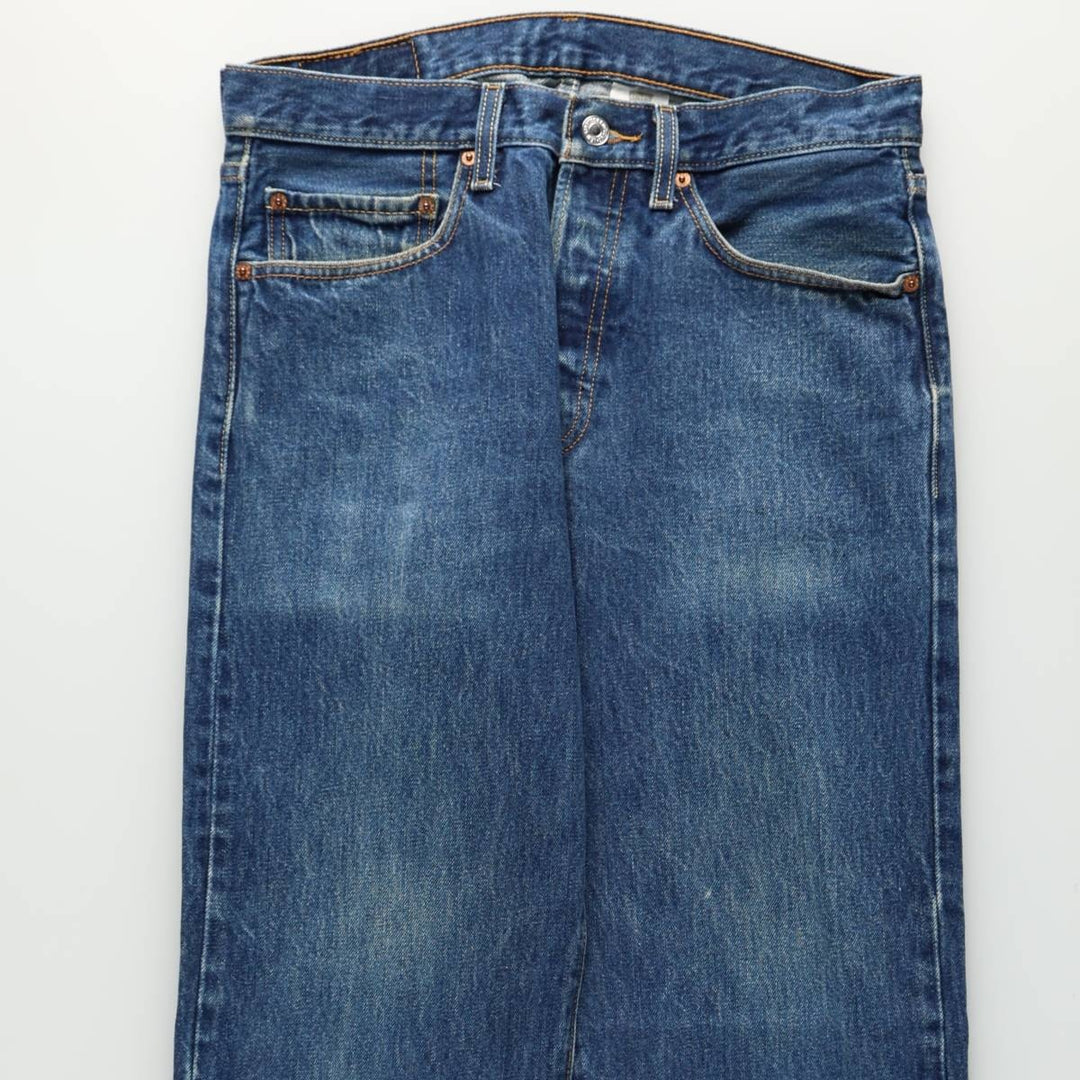 Levi's 501-0115 Straight Denim Pants, Men's Size W31 (approx.) cotton blue type Vintage Second Hand