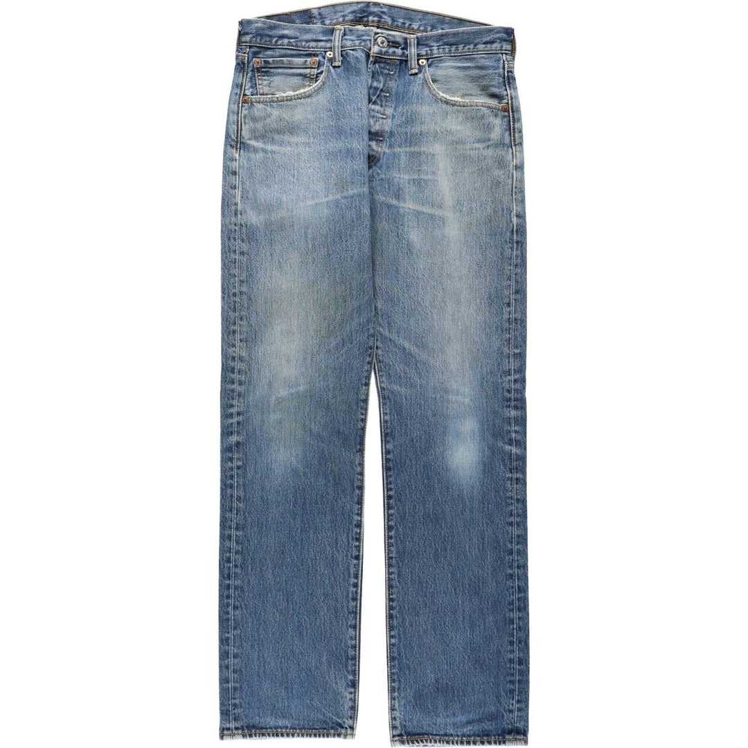 Levi's 501-0115 Straight Denim Pants, Men's W33 (approx.) cotton blue type Vintage Second Hand