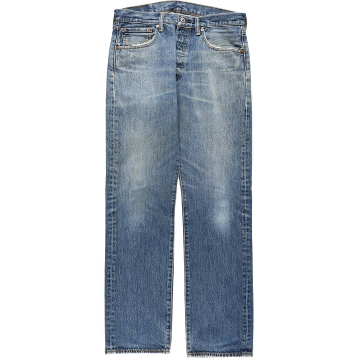 Levi's 501-0115 Straight Denim Pants, Men's W33 (approx.) cotton blue type Vintage Second Hand