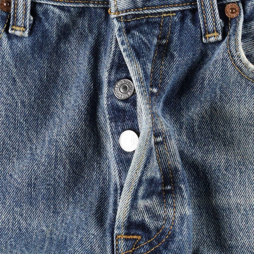 Levi's 501-0115 Straight Denim Pants, Men's W33 (approx.) cotton blue type Vintage Second Hand