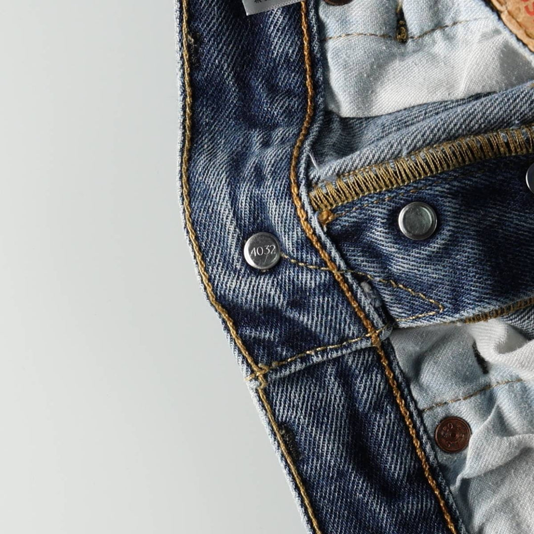 Levi's 501-0115 Straight Denim Pants, Men's W33 (approx.) cotton blue type Vintage Second Hand