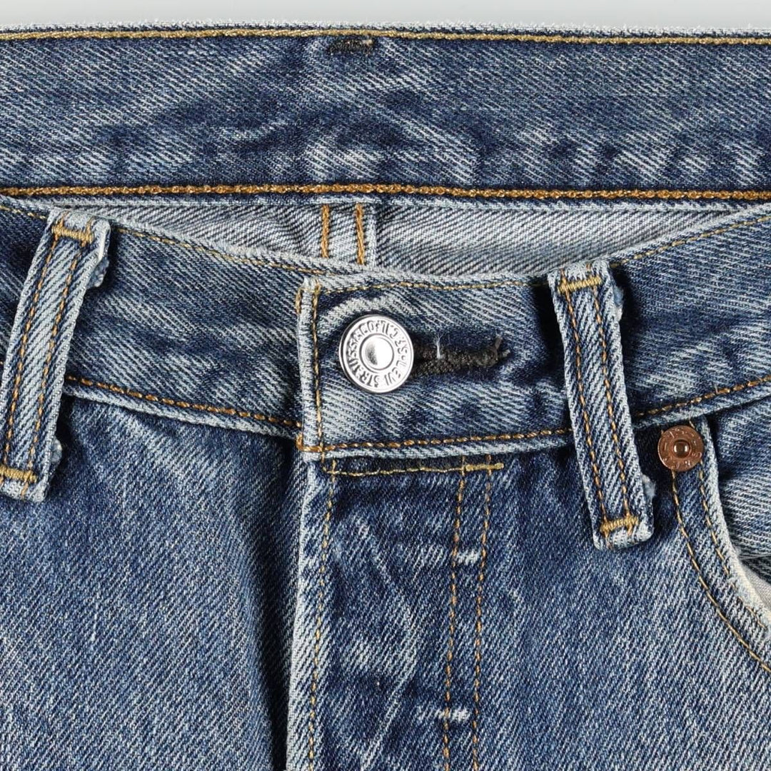 Levi's 501-0115 Straight Denim Pants, Men's W33 (approx.) cotton blue type Vintage Second Hand