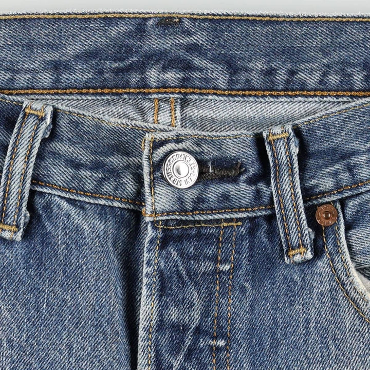 Levi's 501-0115 Straight Denim Pants, Men's W33 (approx.) cotton blue type Vintage Second Hand