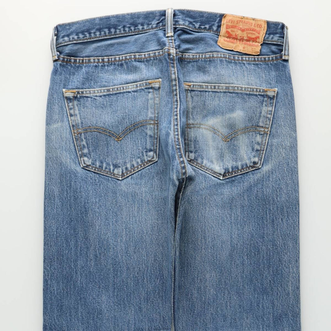 Levi's 501-0115 Straight Denim Pants, Men's W33 (approx.) cotton blue type Vintage Second Hand