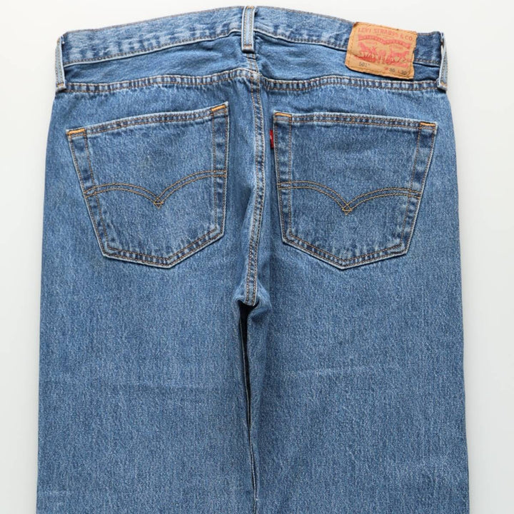 Levi's 501-0193 Straight Denim Pants, Men's W36 (approx.) cotton blue type Vintage Second Hand