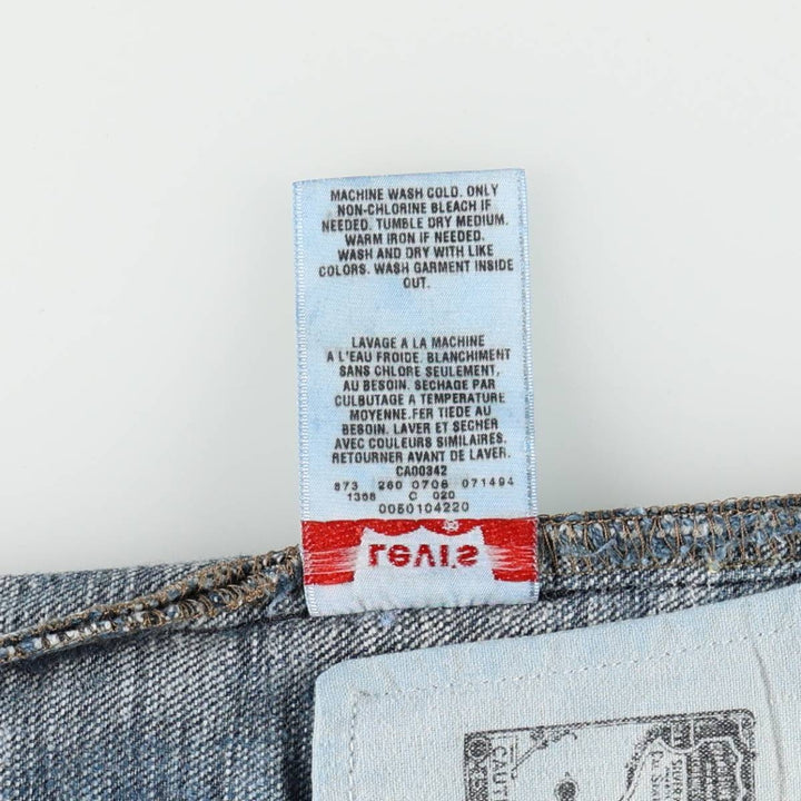 Levi's 501 straight denim pants for men, size W37 cotton blue type Vintage Second Hand