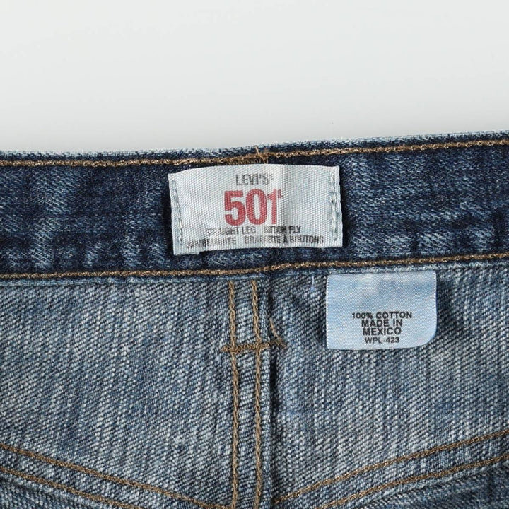 Levi's 501 straight denim pants for men, size W37 cotton blue type Vintage Second Hand
