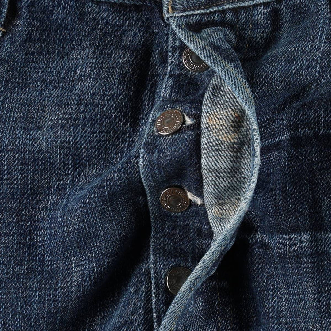 Levi's 501 straight denim pants for men, size W37 cotton blue type Vintage Second Hand
