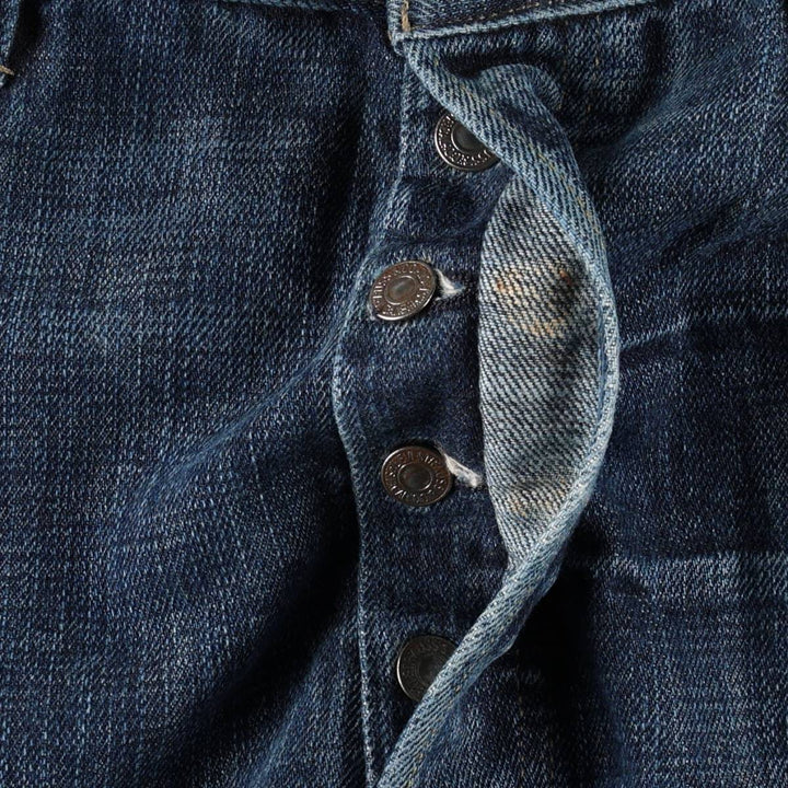 Levi's 501 straight denim pants for men, size W37 cotton blue type Vintage Second Hand