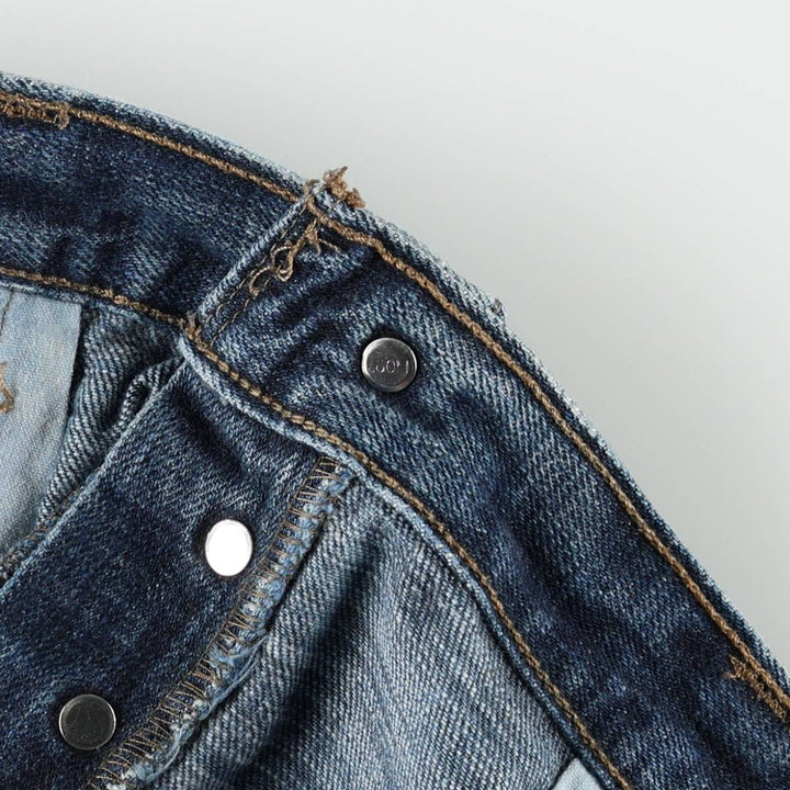 Levi's 501 straight denim pants for men, size W37 cotton blue type Vintage Second Hand