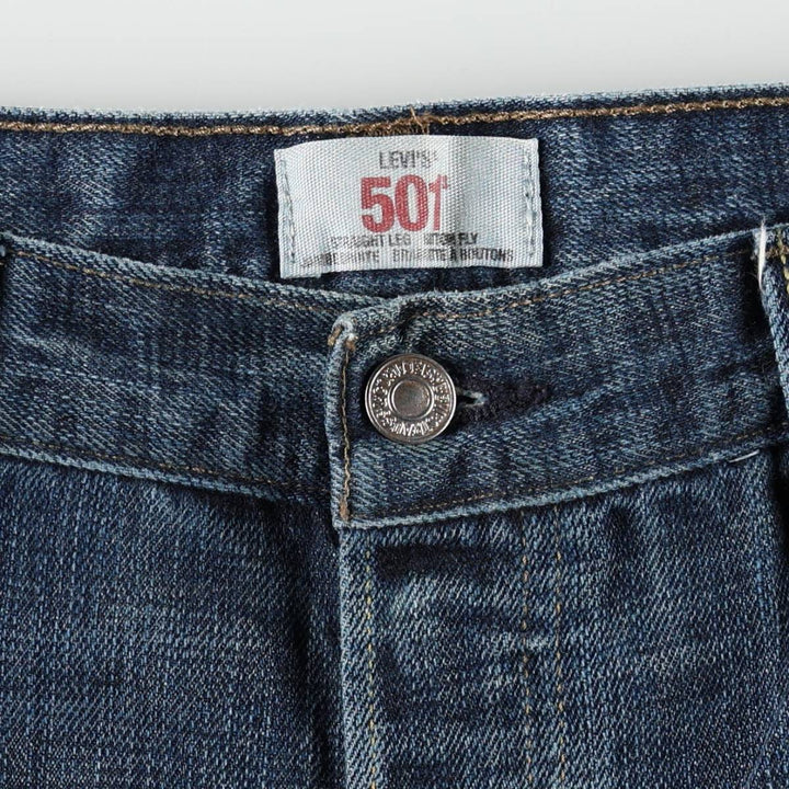 Levi's 501 straight denim pants for men, size W37 cotton blue type Vintage Second Hand